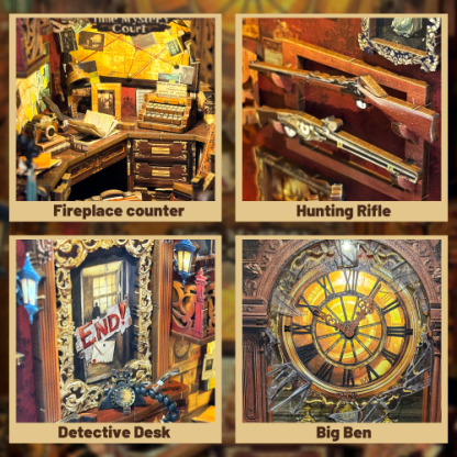 Chimes of Mystery DIY Book Nook Kit | Dust cover included-Book Nook World