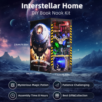 Interstellar Home: The Future Home of Mankind DIY Book Nook Kit-Book Nook World