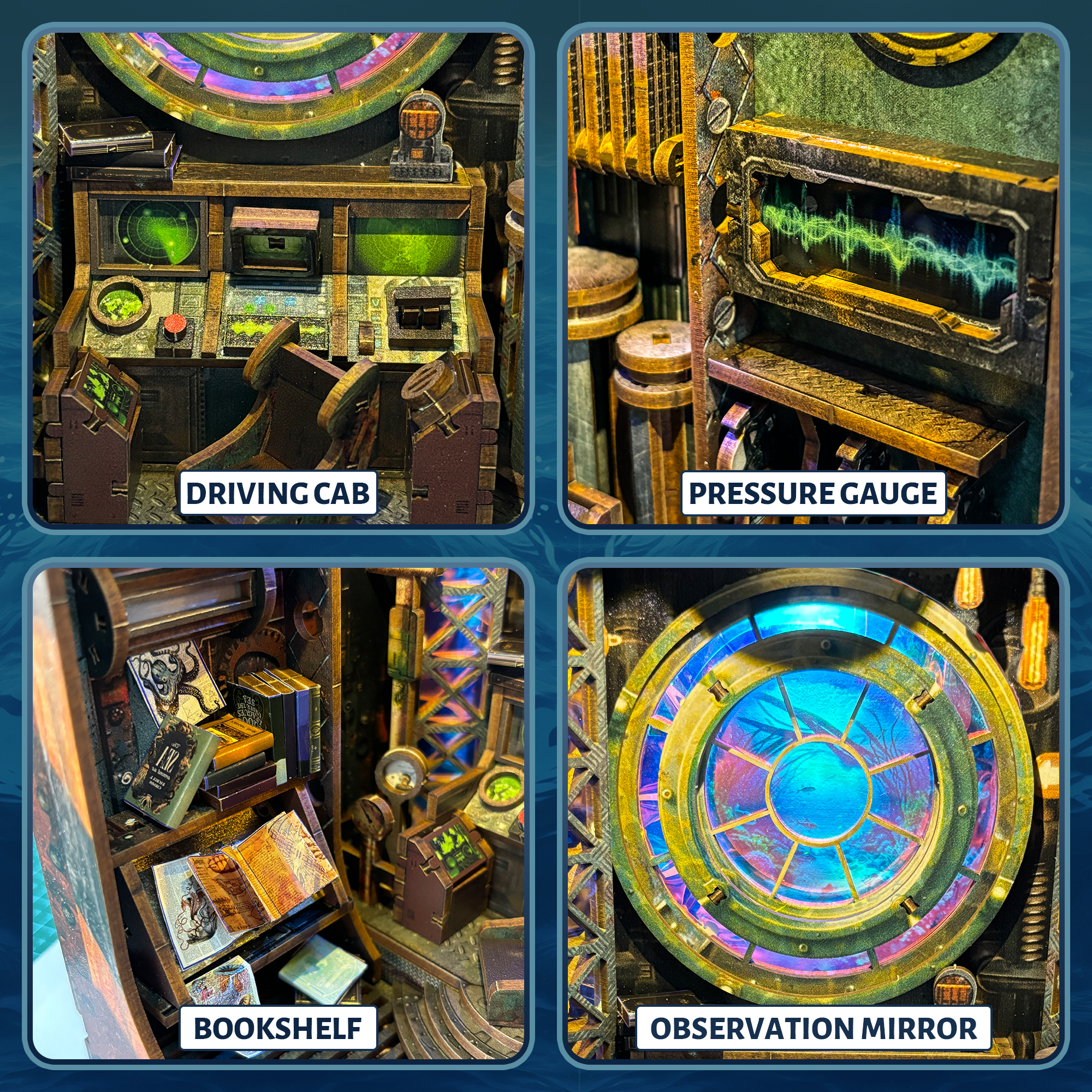 10,000 Leagues in the Deep Sea DIY Book Nook Kit-Book Nook World