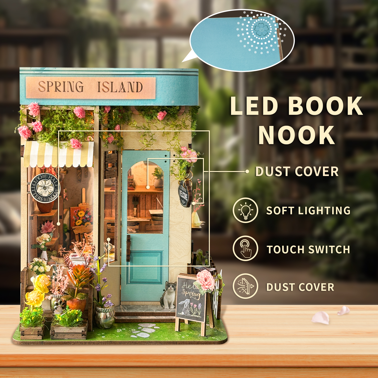Spring Island DIY Book Nook Kit-Book Nook World