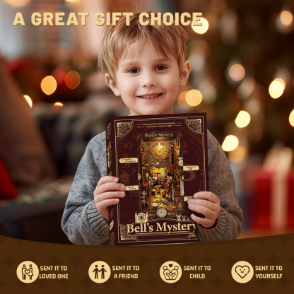 Chimes of Mystery DIY Book Nook Kit | Dust cover included-Book Nook World
