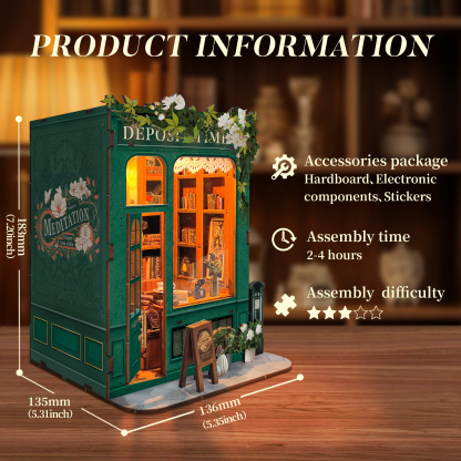 Moments In Time DIY Book Nook Kit-Book Nook World