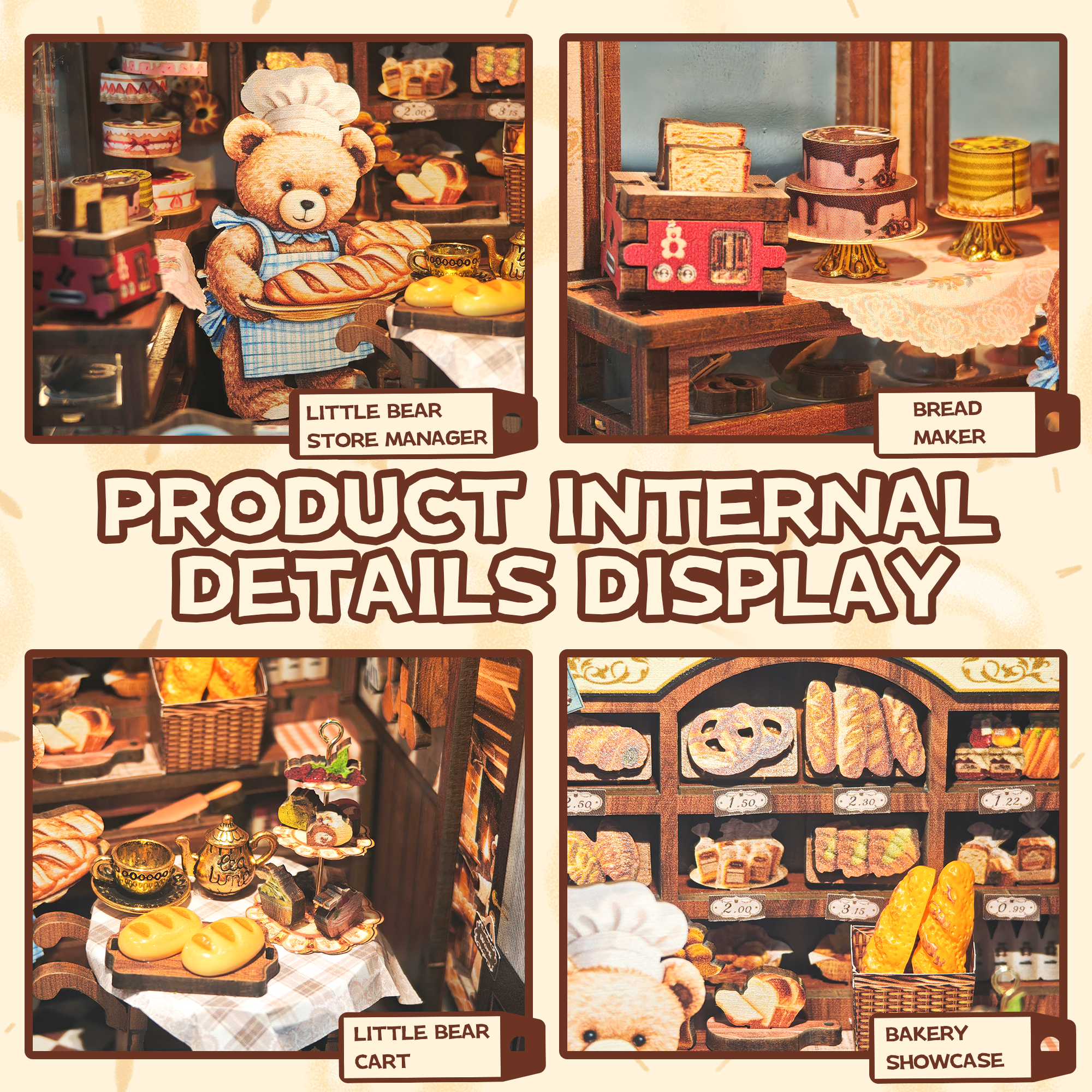 Bear Bakery DIY Book Nook Kit-Book Nook World