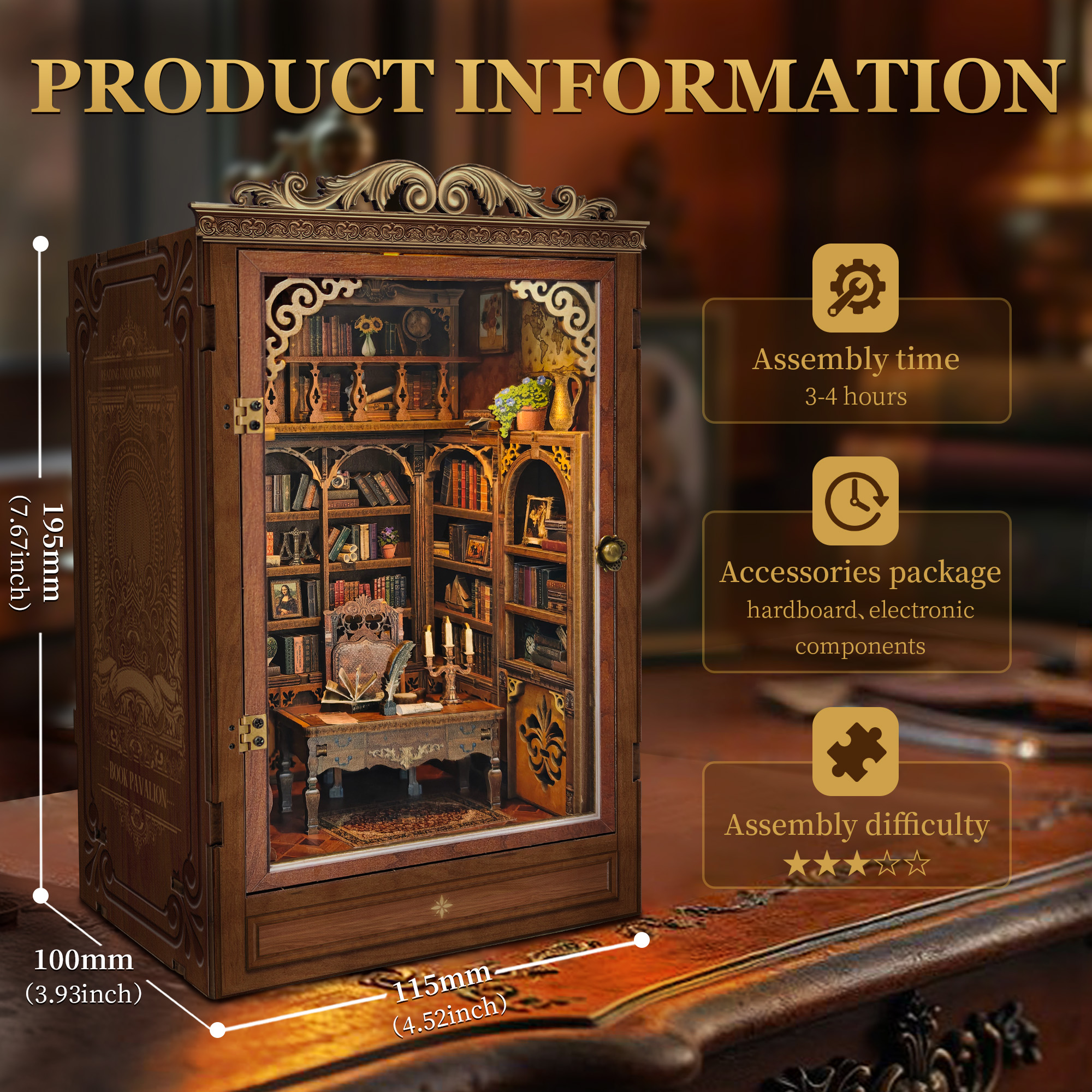 Time Book House DIY Book Nook Kit