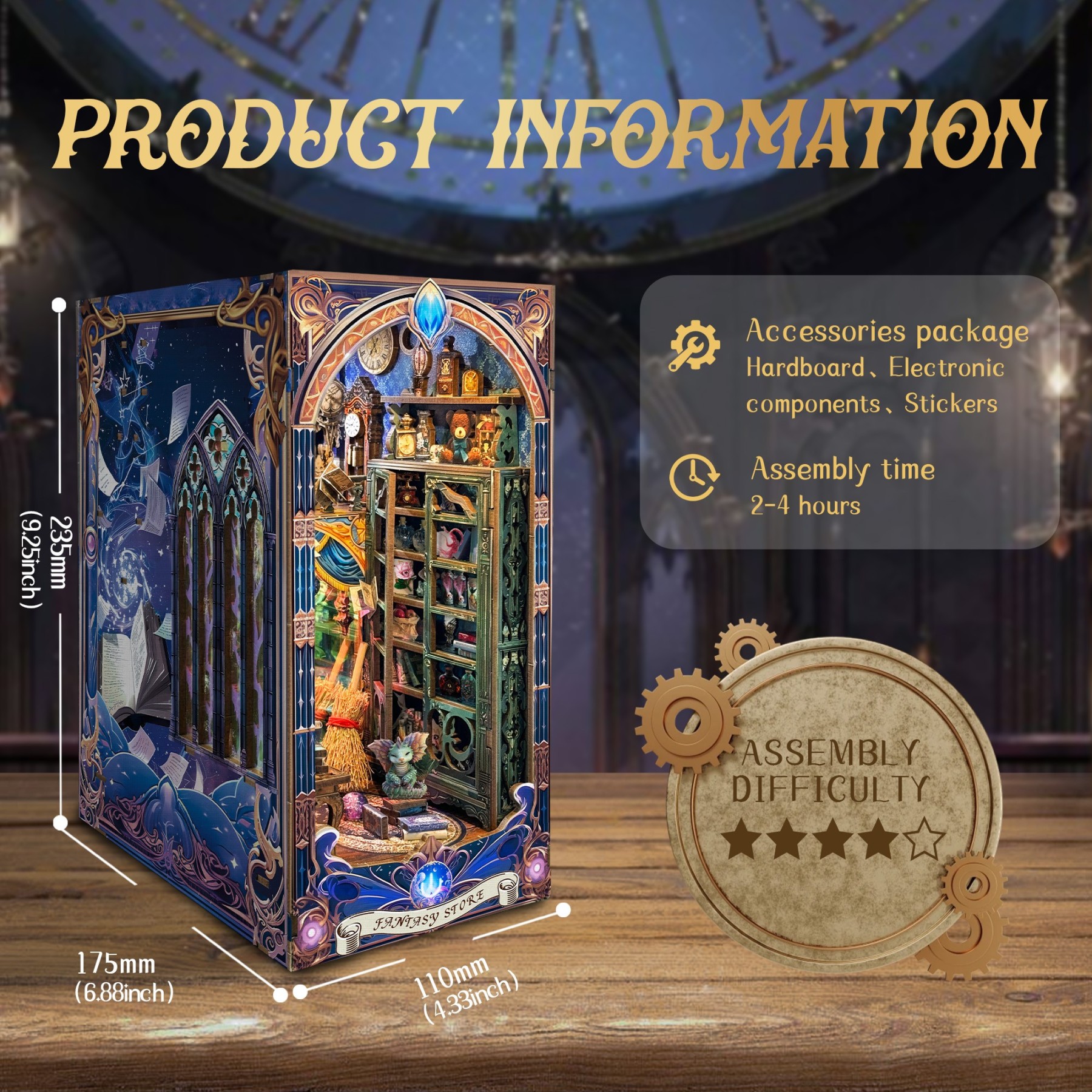 Fantasy Store DIY Book Nook Kit(Dust cover included)-Book Nook World