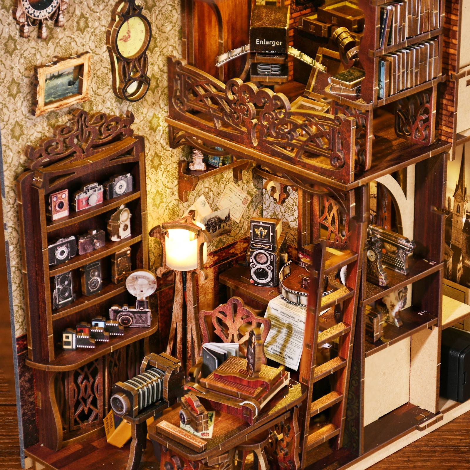 Film Darkroom DIY Book Nook Kit-Book Nook World