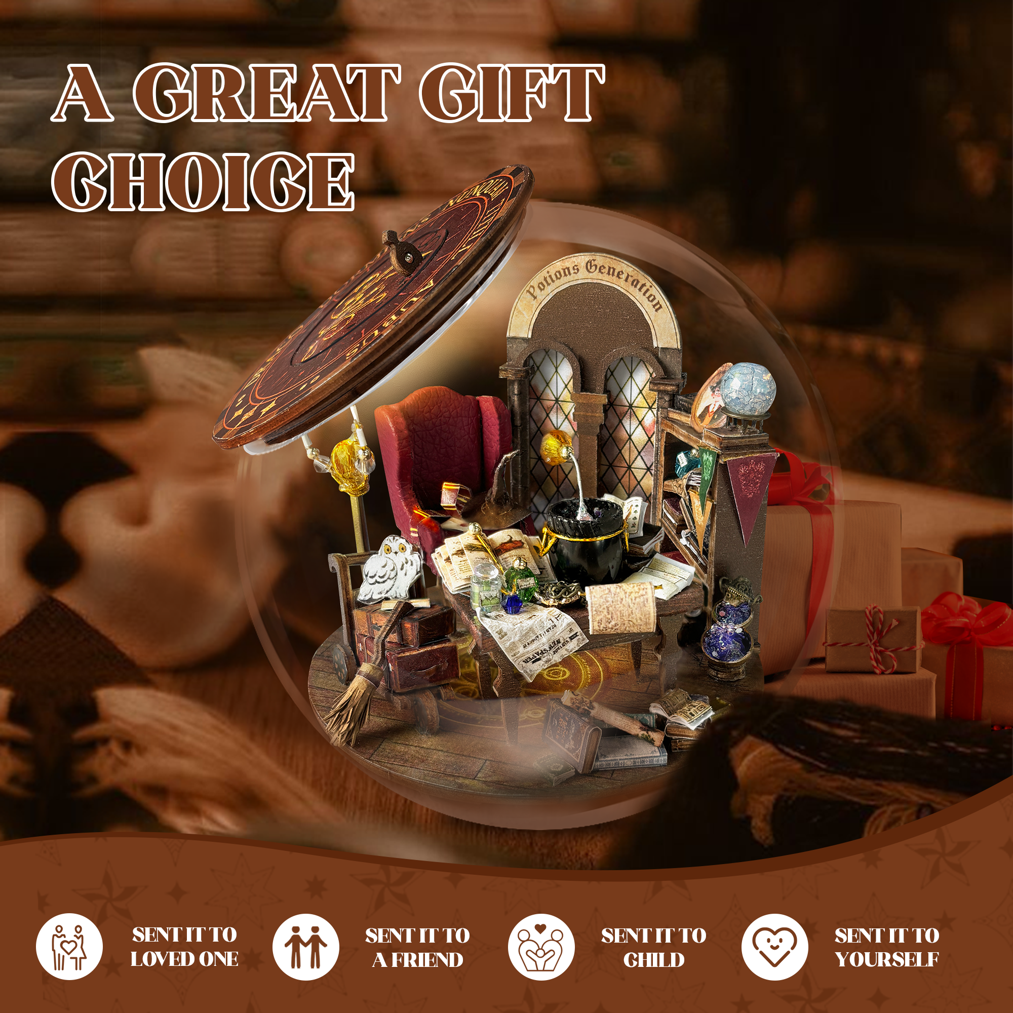 Underground Potion Castle DIY Miniature Dollhouse Kit-Book Nook World