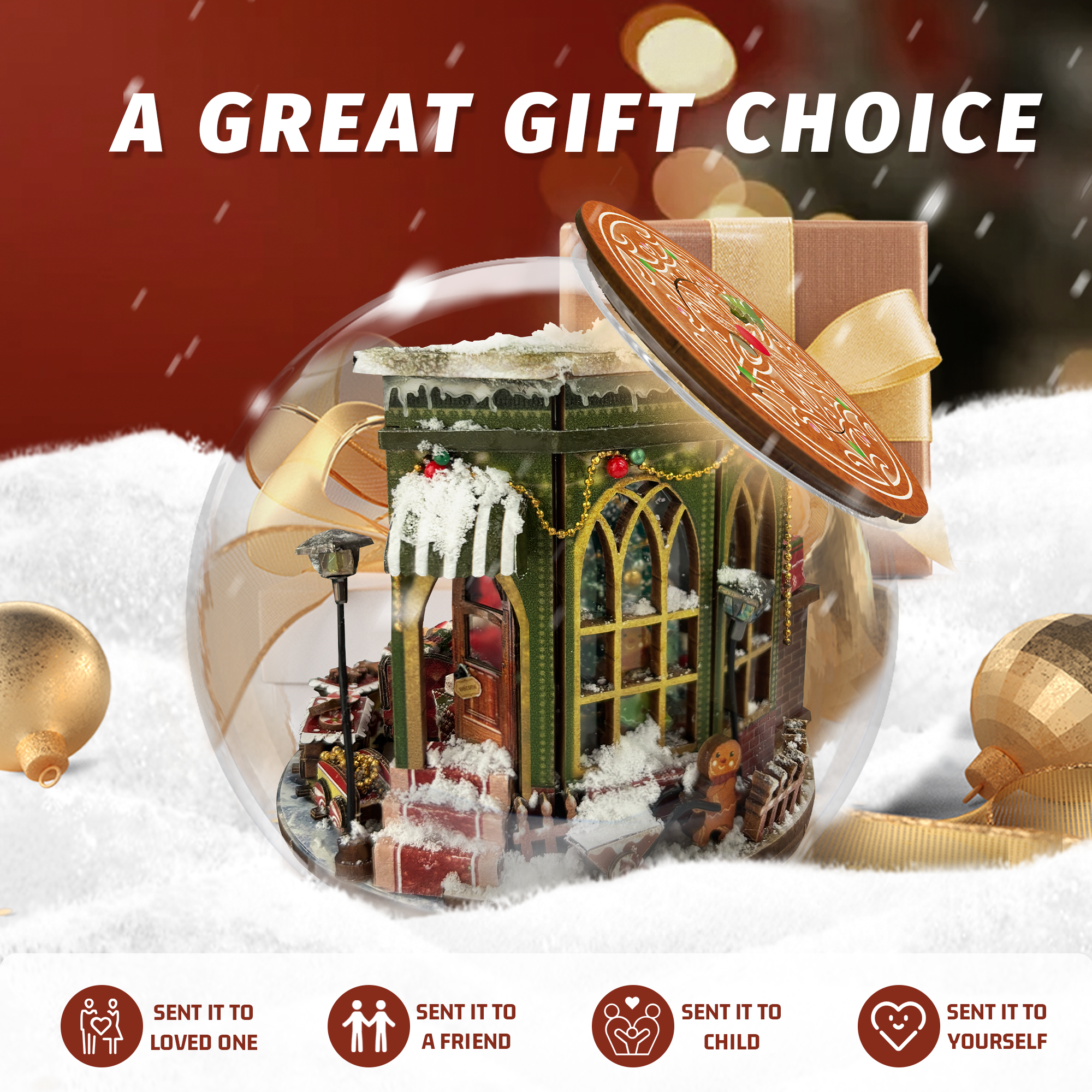 Christmas Prologue DIY Miniature Dollhouse Kit-Book Nook World