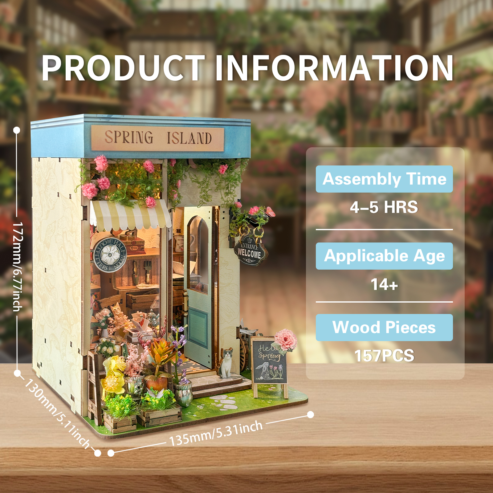 Spring Island DIY Book Nook Kit-Book Nook World