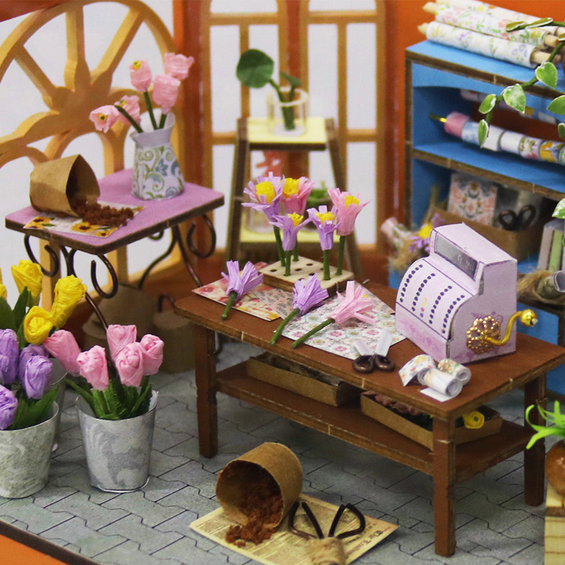Flower Boutique DIY Miniature Kit-Book Nook World