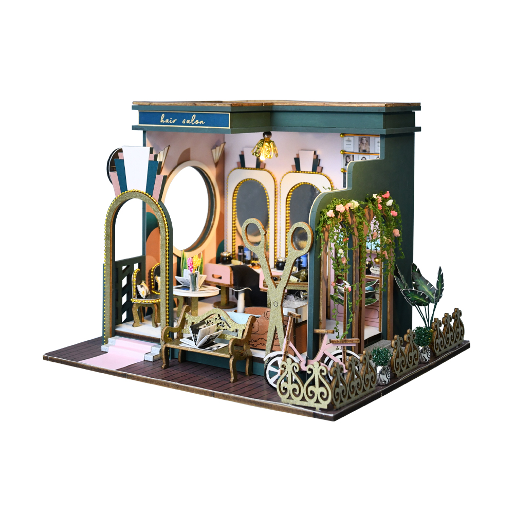 Hair Saloon DIY Miniature Kit-Book Nook World