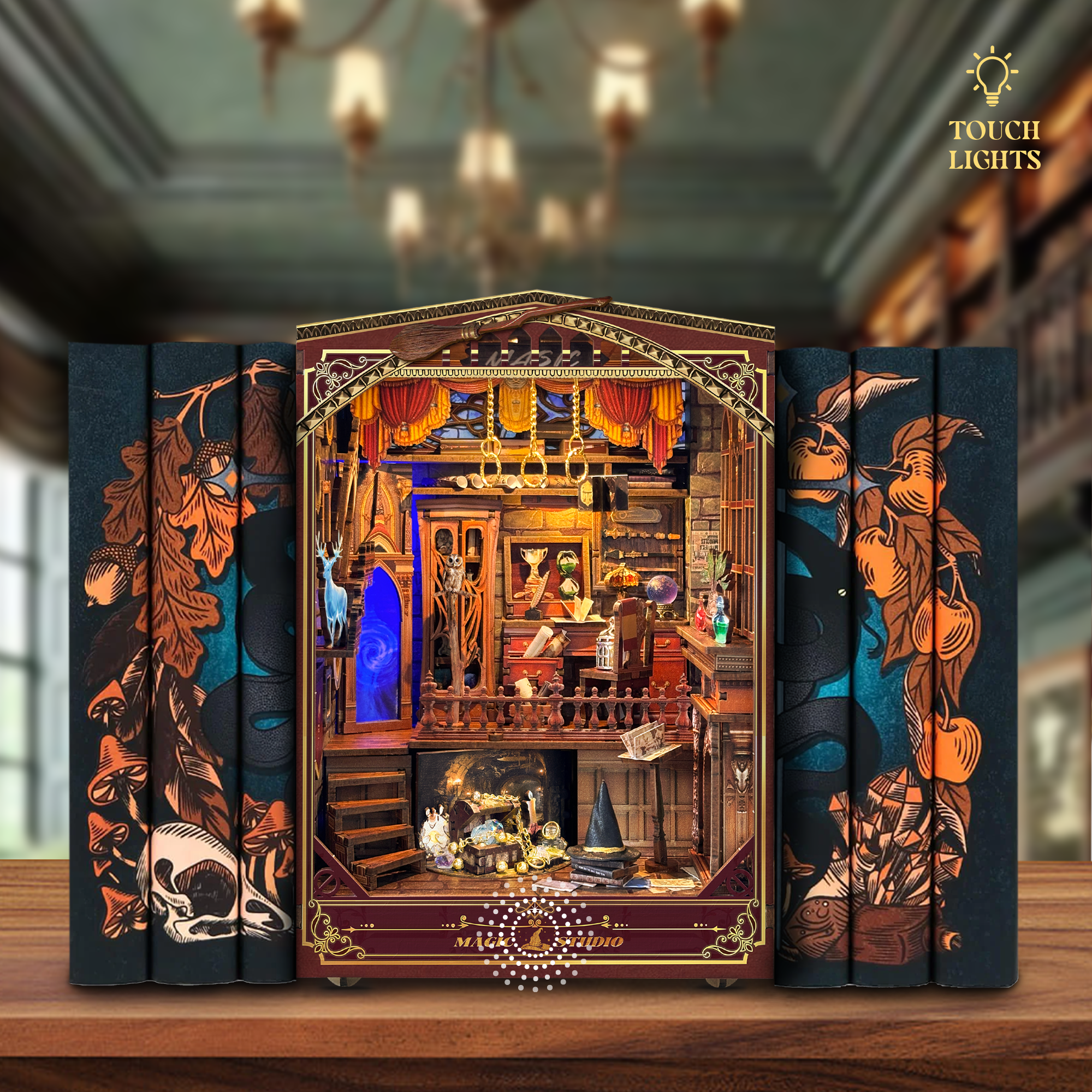 Magic Studio DIY Book Nook Kit （Dust Cover Included)-Book Nook World