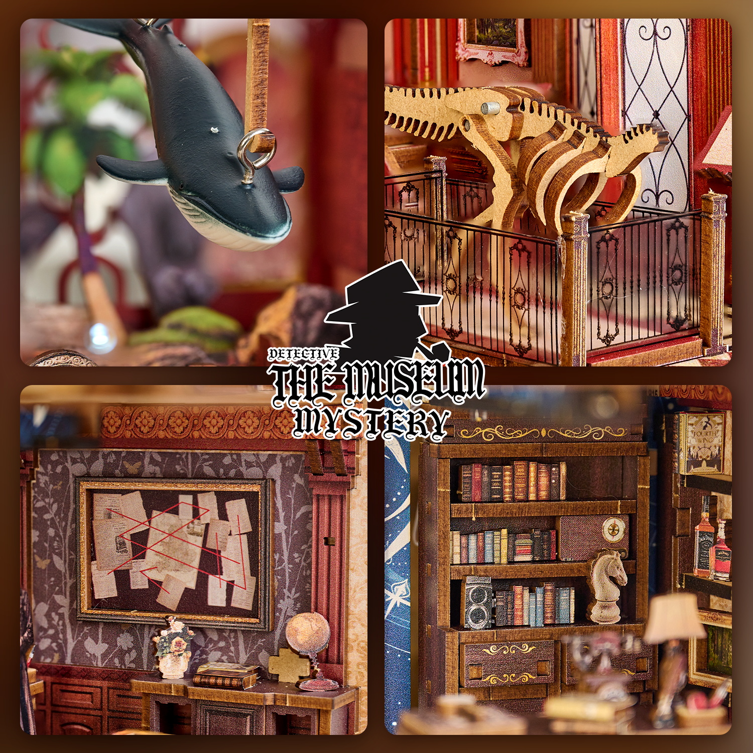 Detective Series - The Museum Mystery DIY Book Nook Kit-Book Nook World