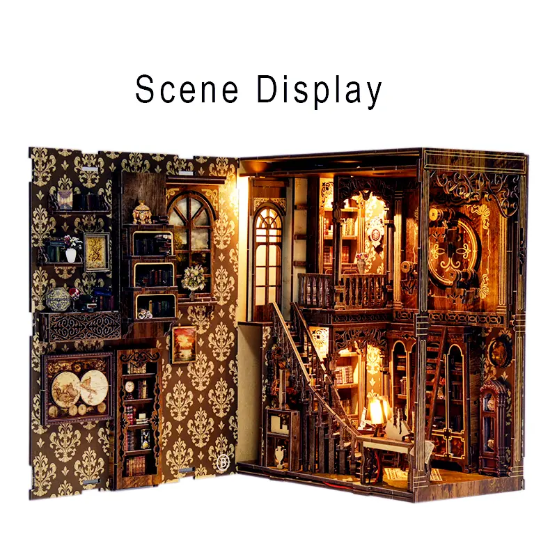Ancient Book Collection Room DIY Book Nook Kit