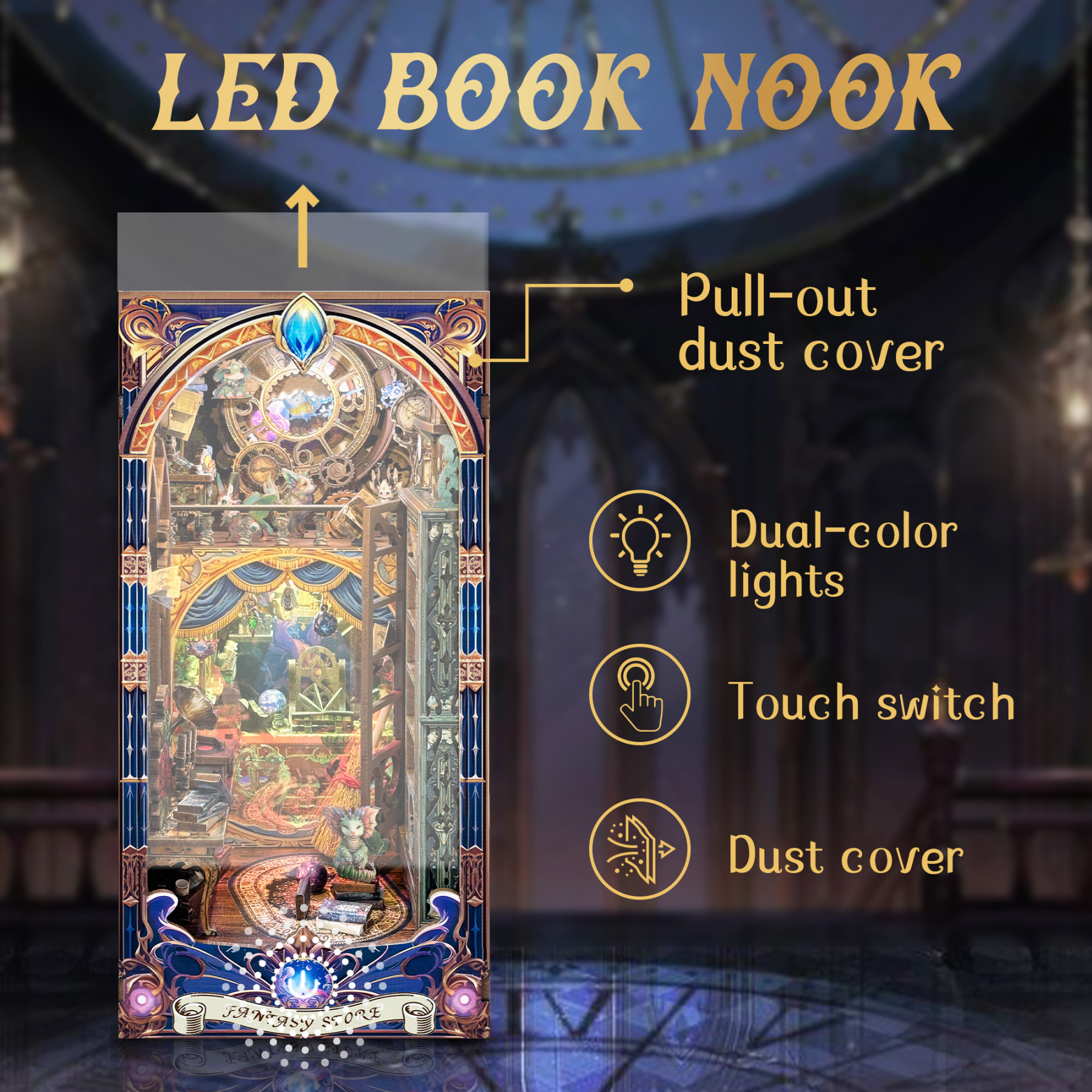 Fantasy Store DIY Book Nook Kit(Dust cover included)-Book Nook World
