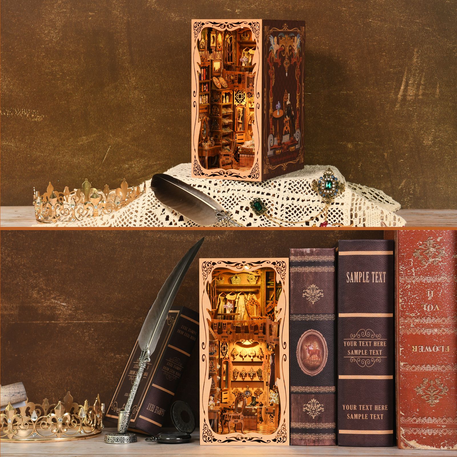 Wardrobe of Duchess DIY Book Nook Kit -Book Nook World