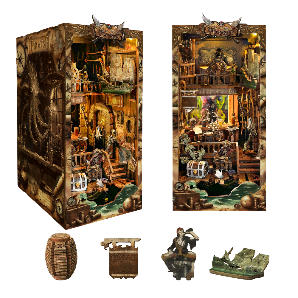 New World Ghost Ship DIY Book Nook Kit-Book Nook World
