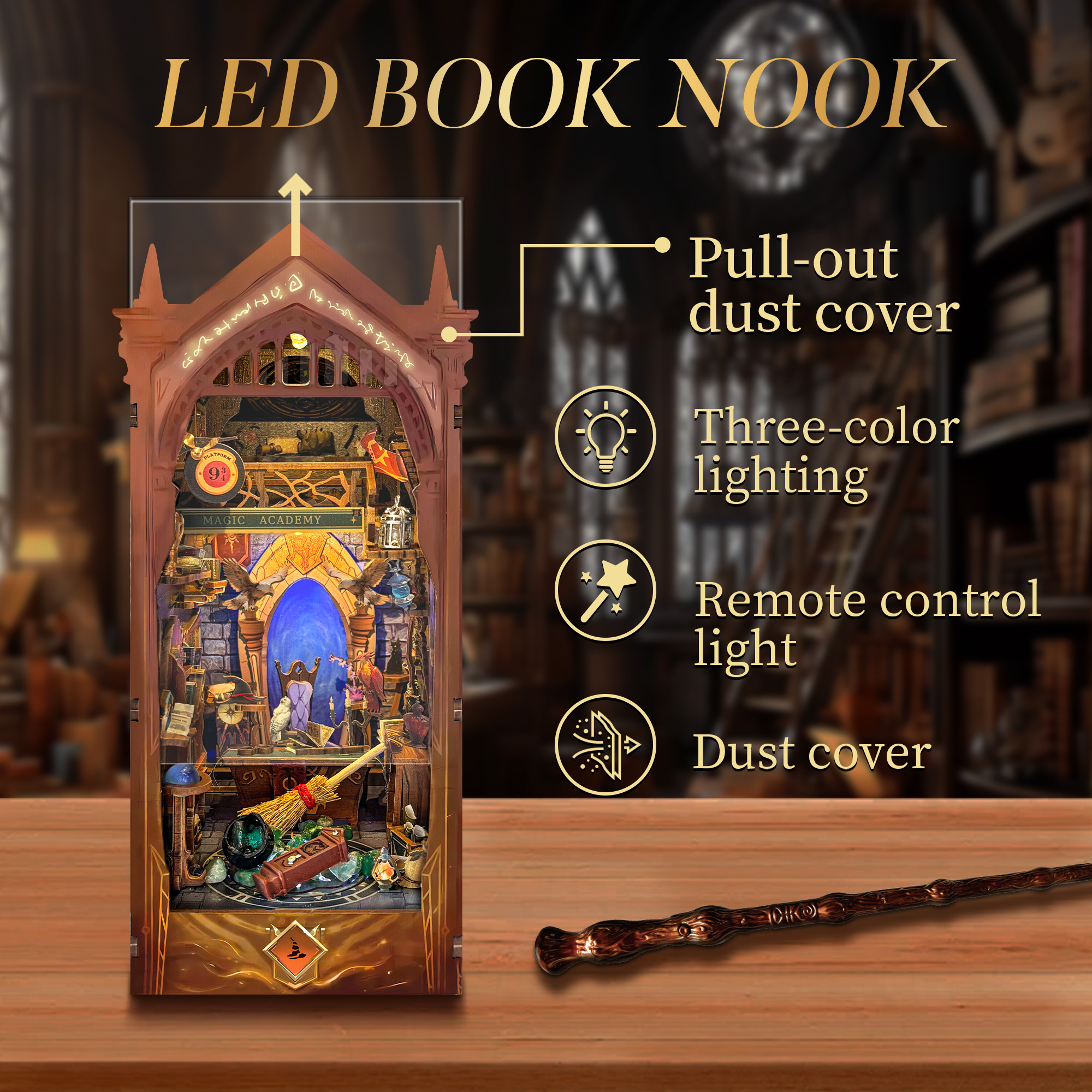 Magic Academy DIY Book Nook Kit-Book Nook World