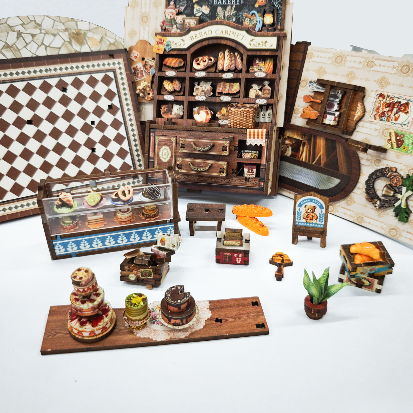 Bear Bakery DIY Book Nook Kit