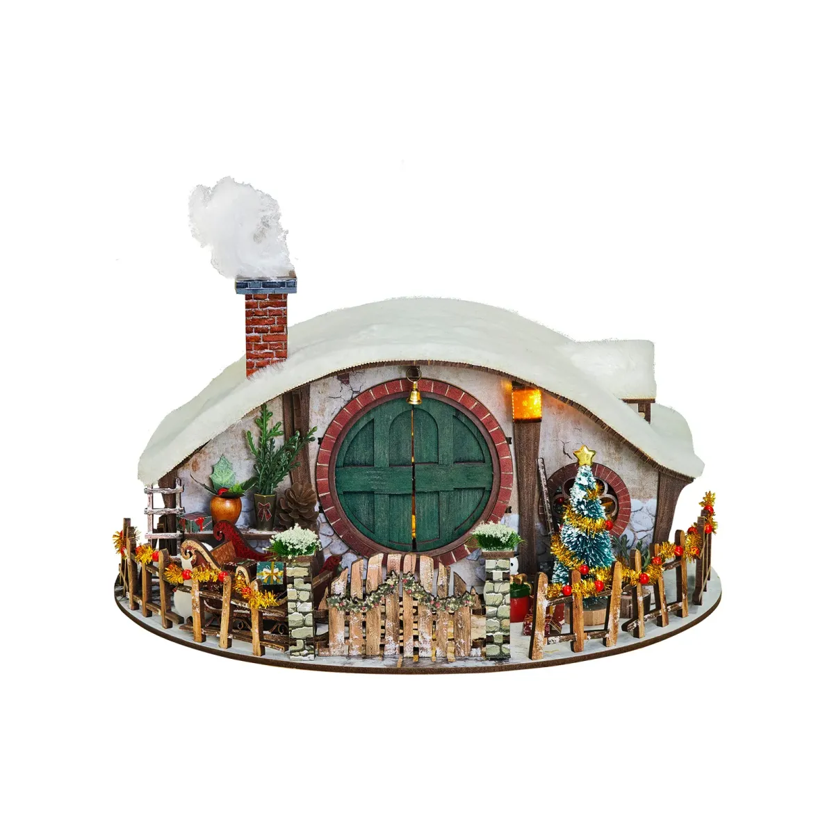 Magic Ring Snow House DIY Miniature Kit build details