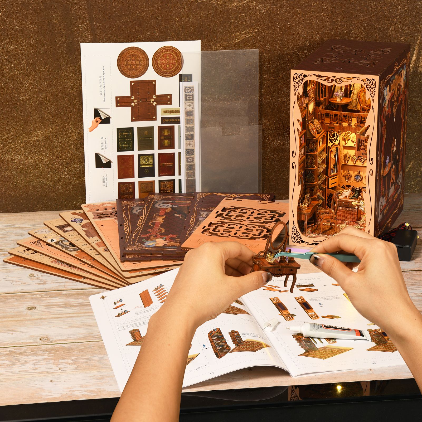 Wardrobe of Duchess DIY Book Nook Kit -Book Nook World