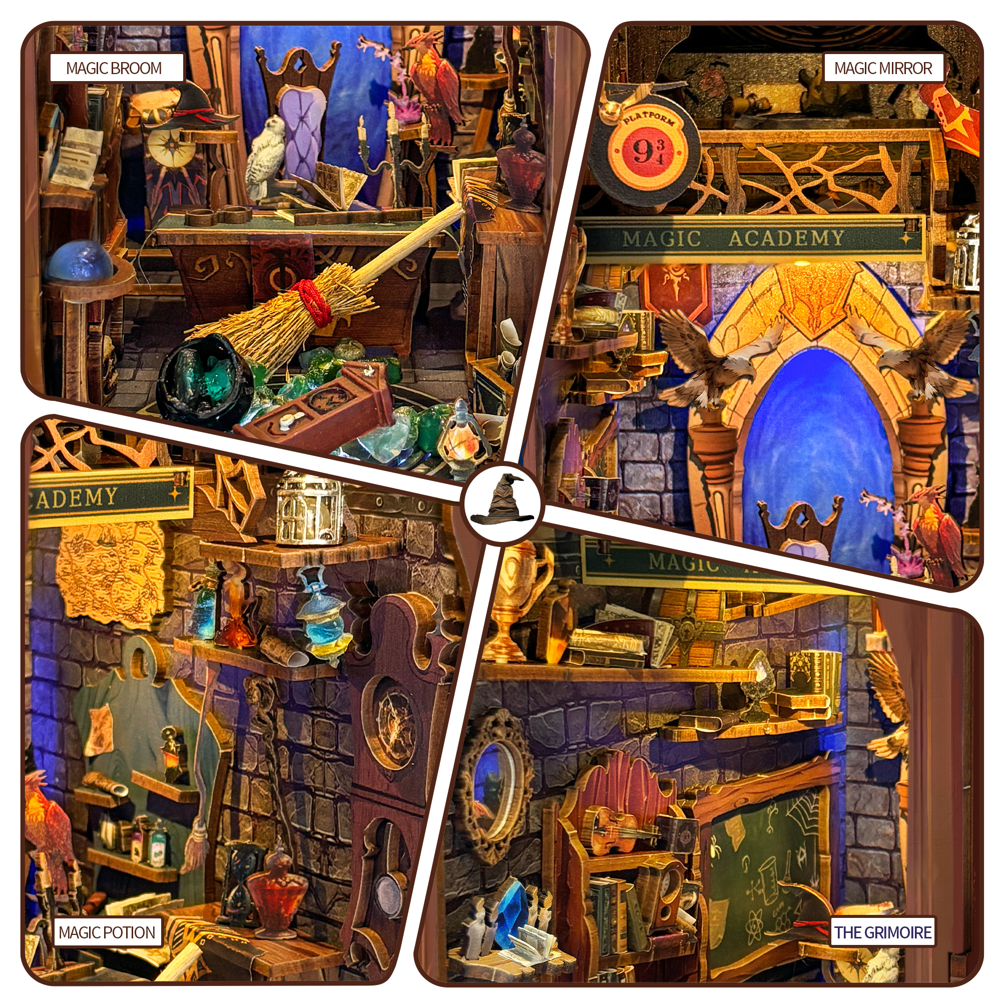 Magic Academy DIY Book Nook Kit-Book Nook World