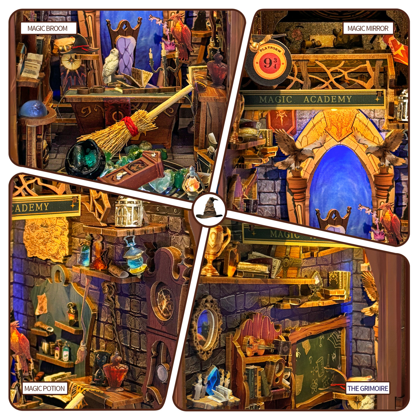 Magic Academy DIY Book Nook Kit-Book Nook World