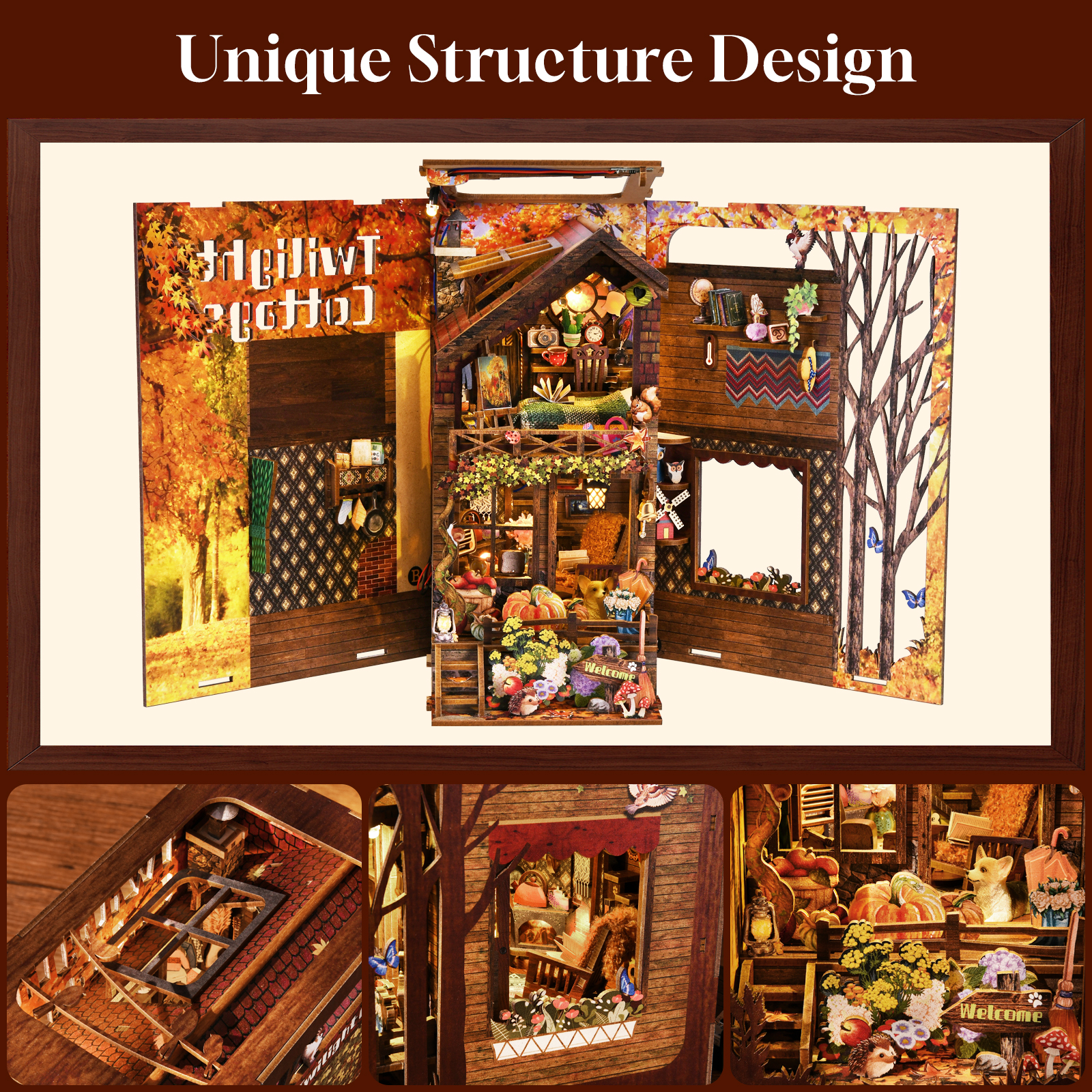 Twilight Cottage DIY Book Nook Kit -Book Nook World