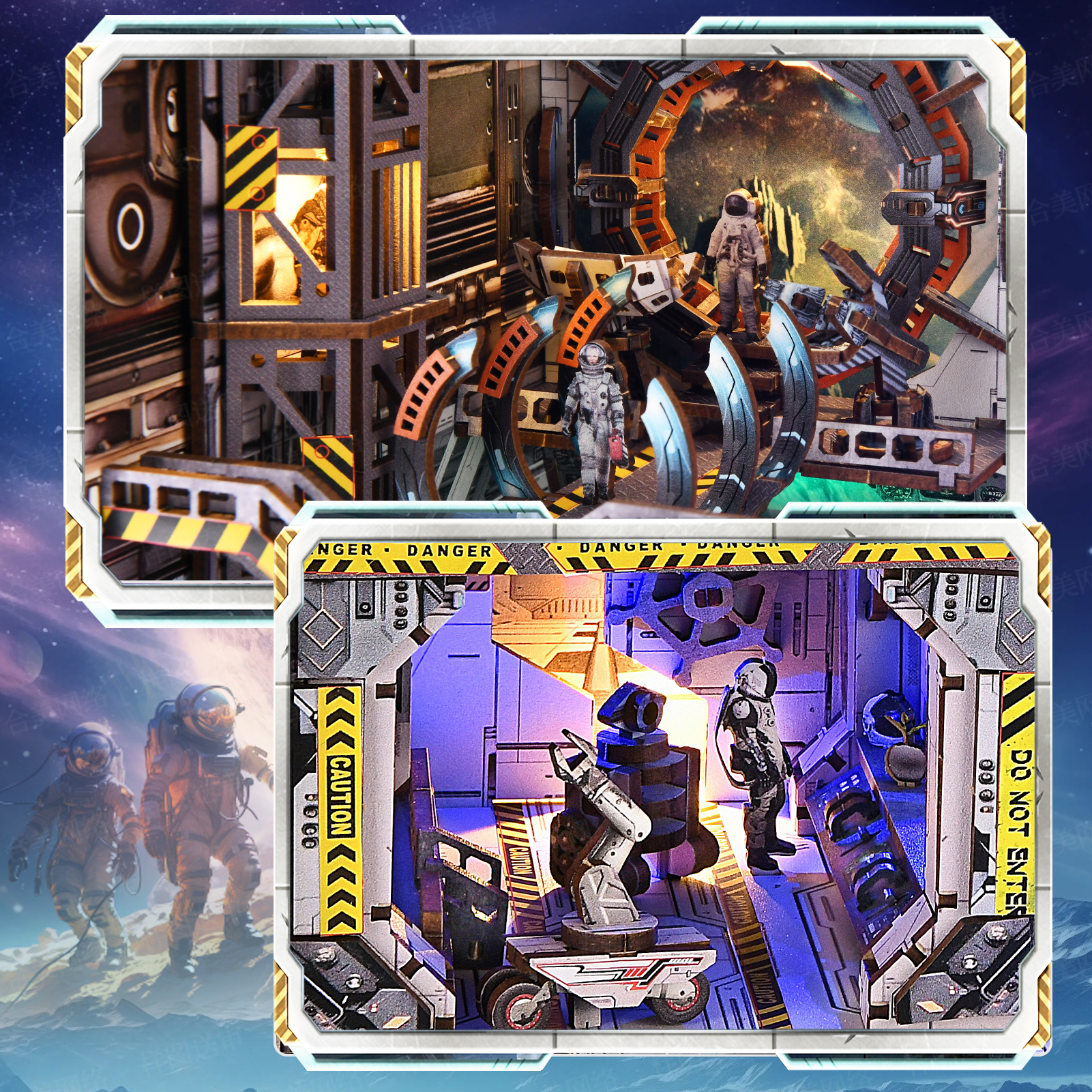 Interstellar Home: The Future Home of Mankind DIY Book Nook Kit-Book Nook World