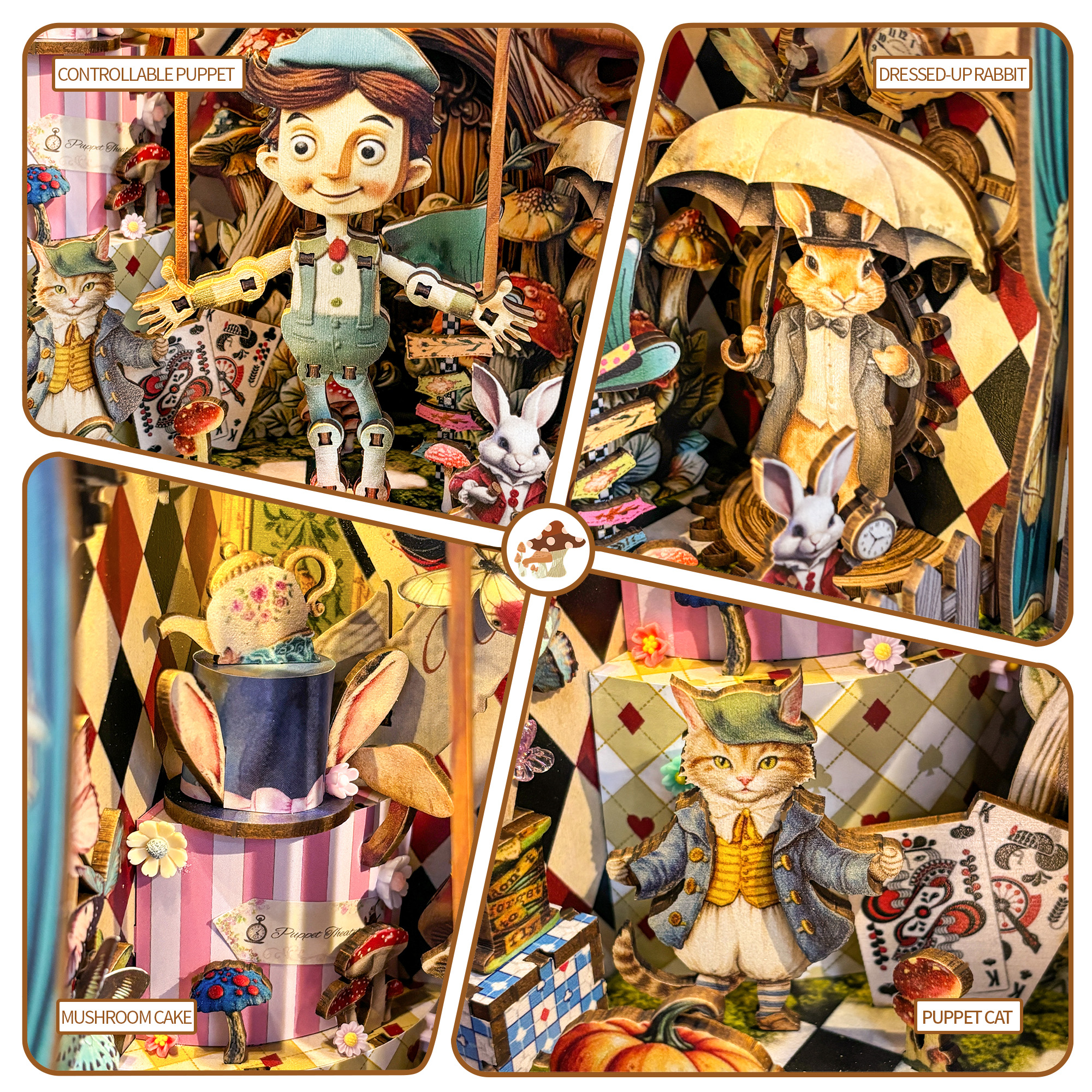 Puppet Theater DIY Book Nook Kit-Book Nook World