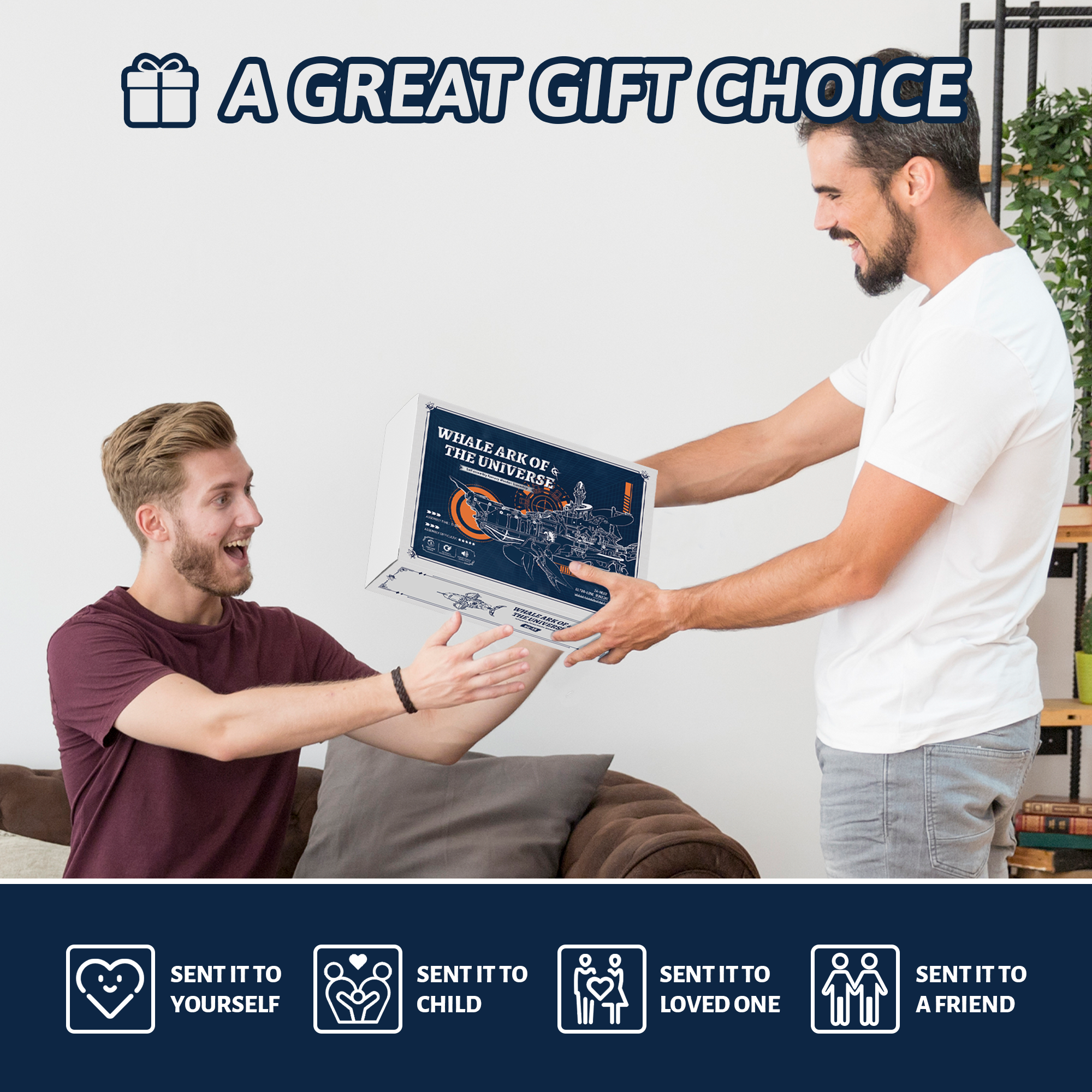 Whale Ark of the Universe 3D Mechanical Transmission Wooden Puzzle Kit-Book Nook World