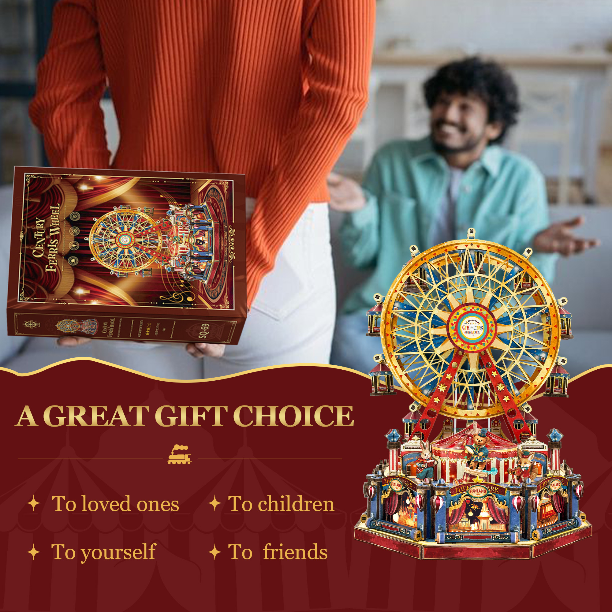 Century Ferris Wheel DIY Miniature Kit-Book Nook World