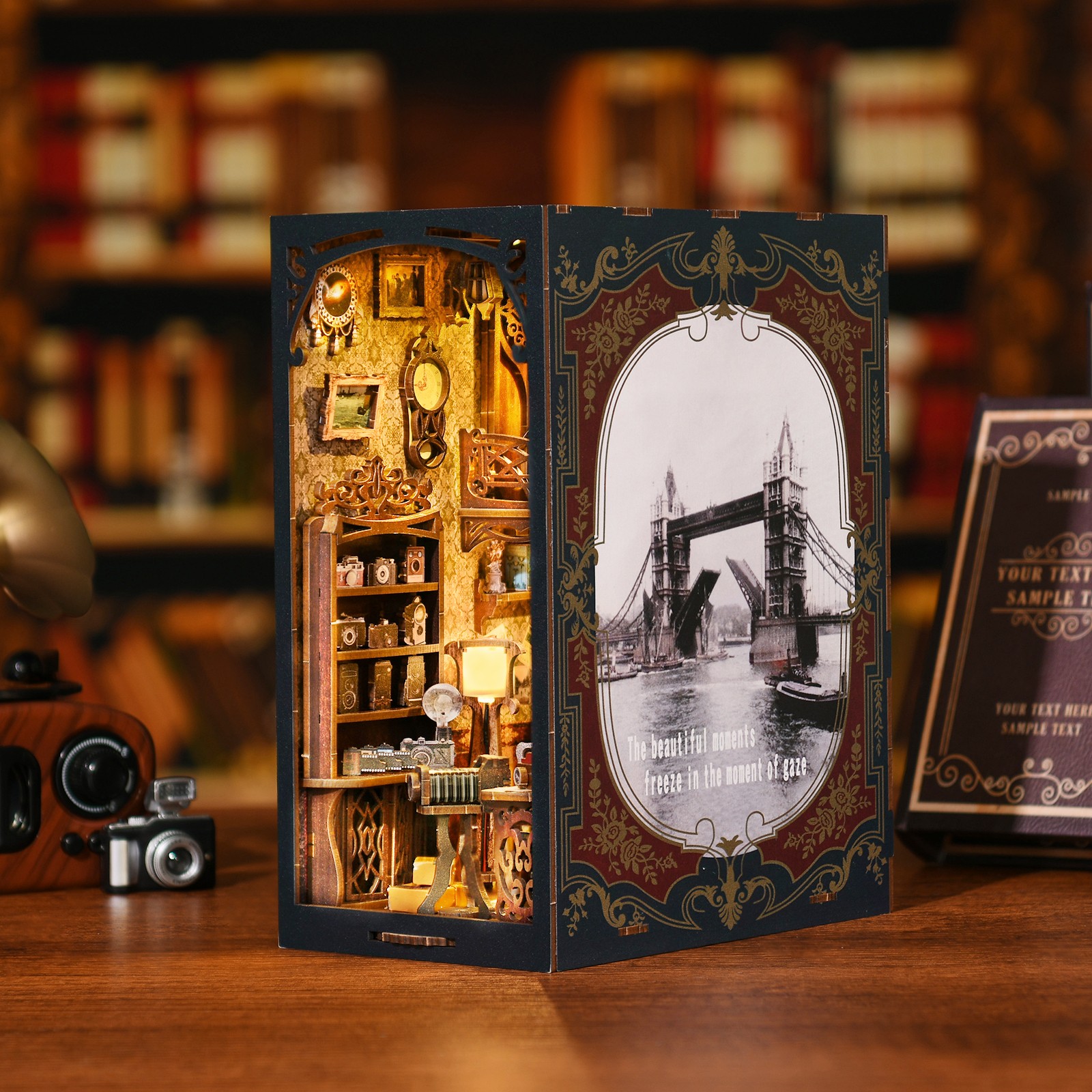 Film Darkroom DIY Book Nook Kit-Book Nook World