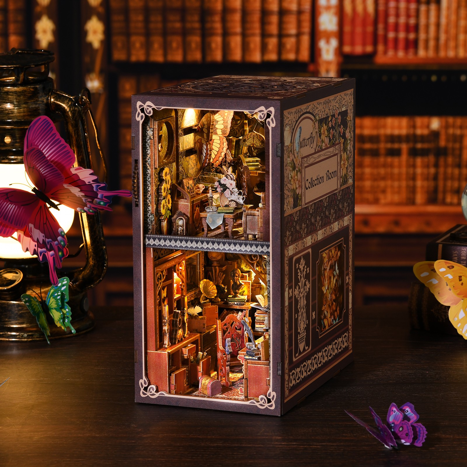 Butterfly Collection Room DIY Book Nook Kit-Book Nook World