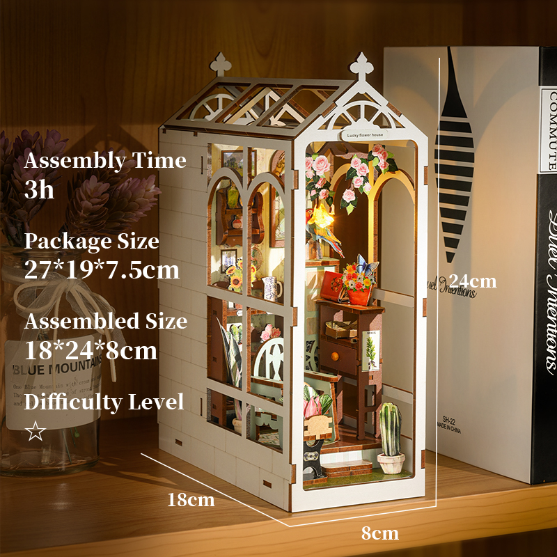 Romantic Garden DIY Book Nook Kit-Book Nook World