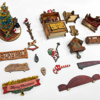 Jingle Cabin DIY Book Nook Kit（Dust cover included）-Book Nook World