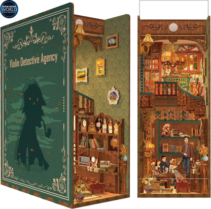 Violin Detective Agency DIY Book Nook Kit-Book Nook World