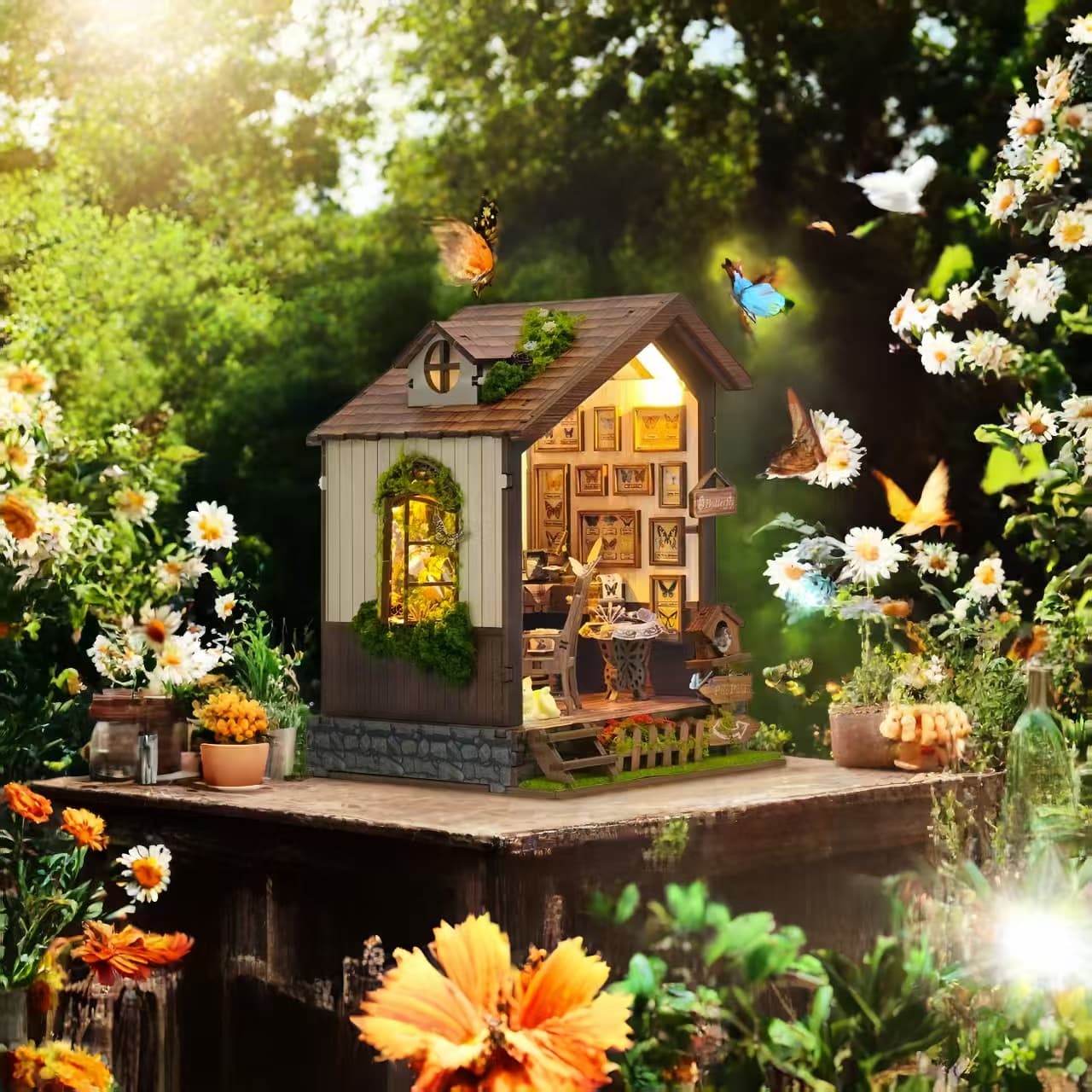 Butterfly House DIY Book Nook Kit