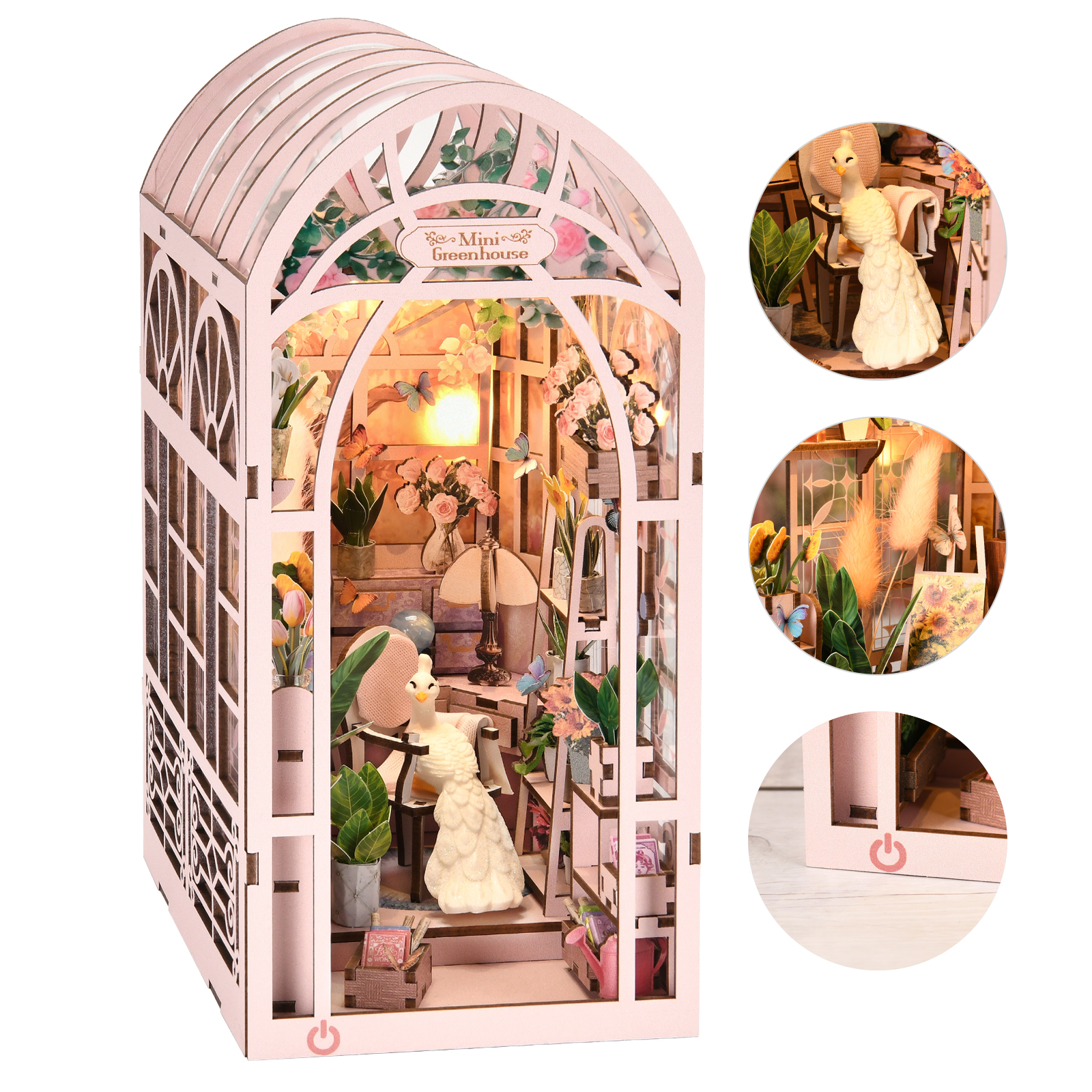 Mini Greenhouse DIY Book Nook Kit-Book Nook World