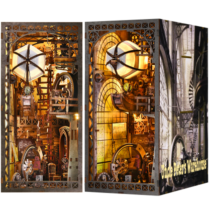 Uncle Peter’s Warehouse DIY Book Nook Kit-Book Nook World