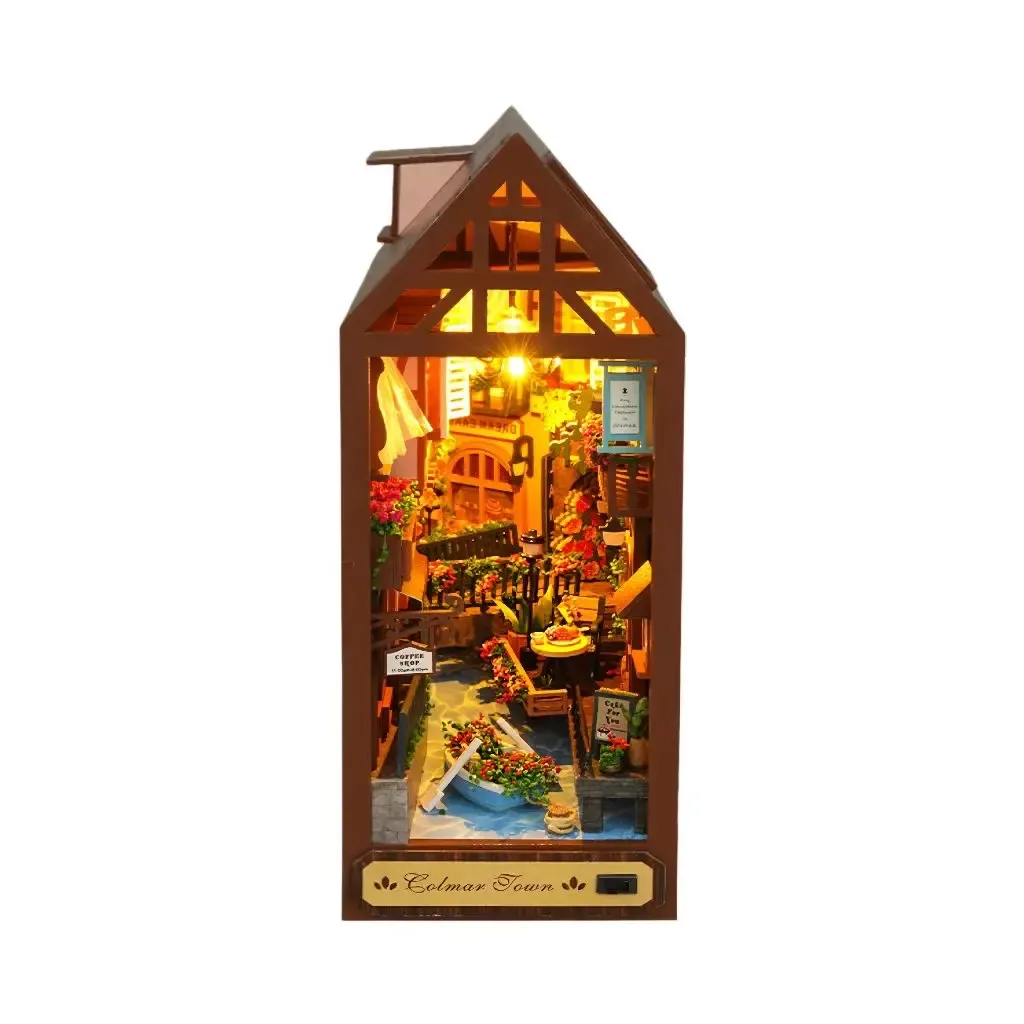 Bouwdetails van Colmar Town DIY Boekenhoekset