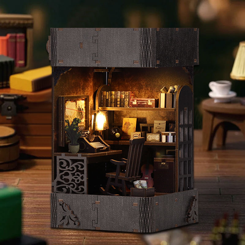 Detective Agency DIY Dollhouse Book Nook Kit-Book Nook World