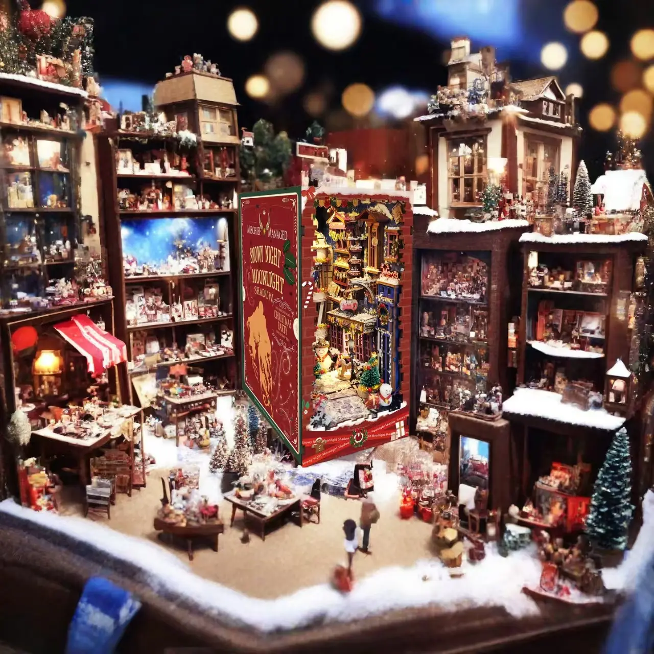 Snowy Night DIY Book Nook Kit