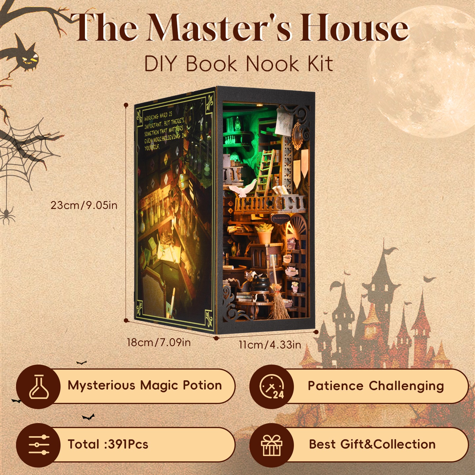 The Monster's House | DIY Book Nook Kit-Book Nook World