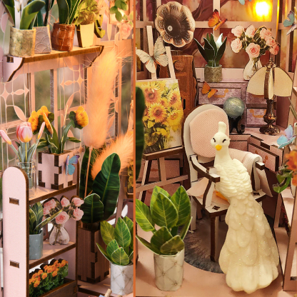Mini Greenhouse DIY Book Nook Kit-Book Nook World