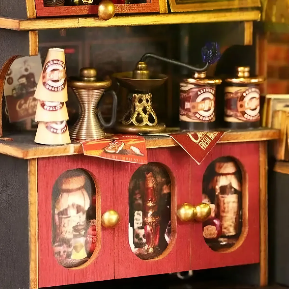 Station de mini-café entièrement équipée