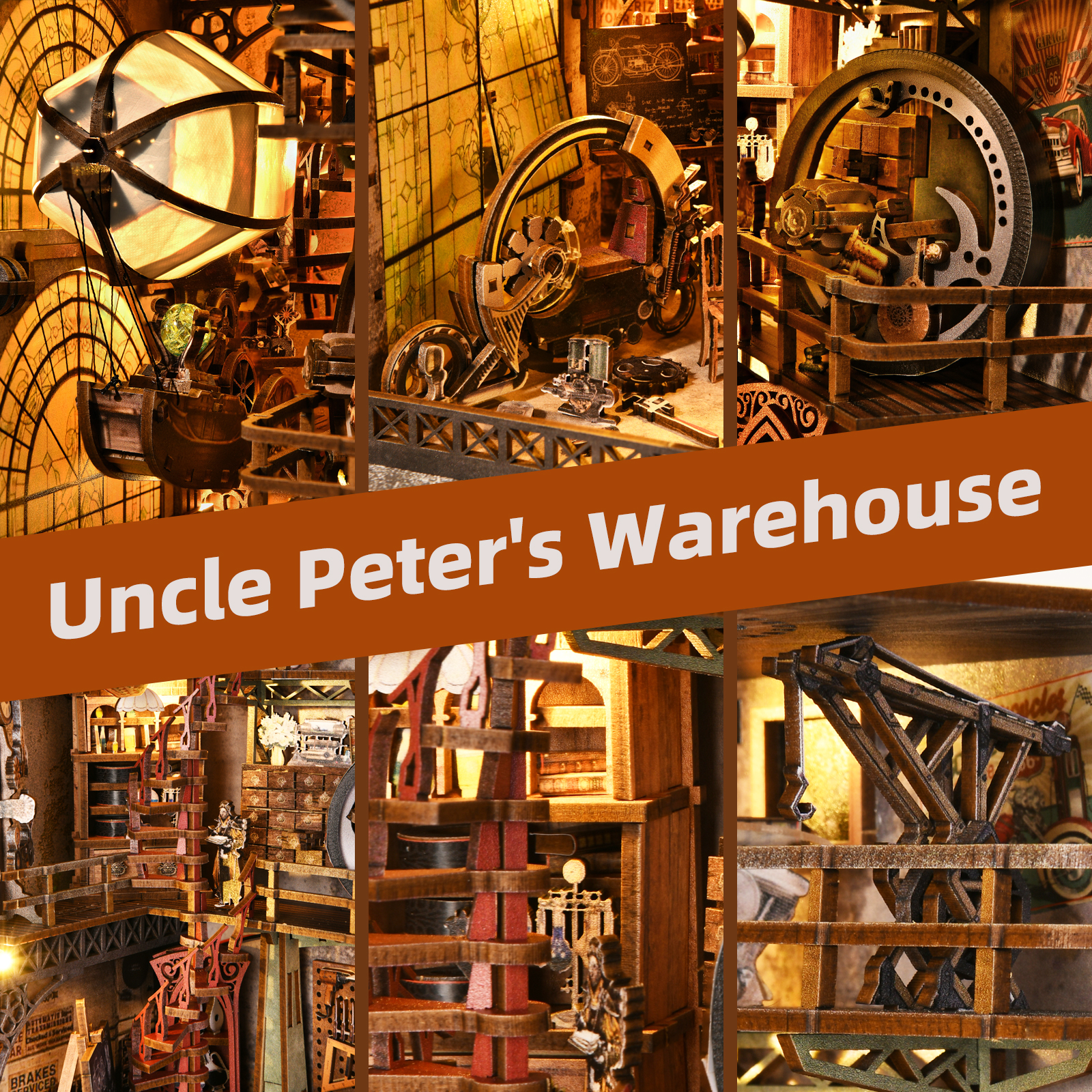 Uncle Peter’s Warehouse DIY Book Nook Kit-Book Nook World