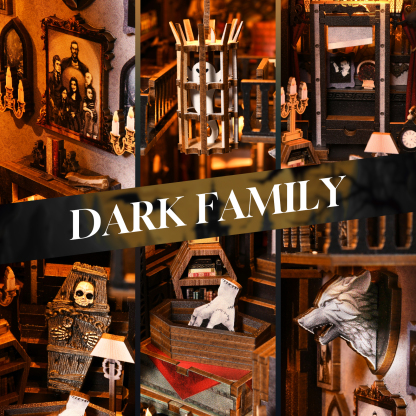 The Dark Family DIY Book Nook Kit-Book Nook World