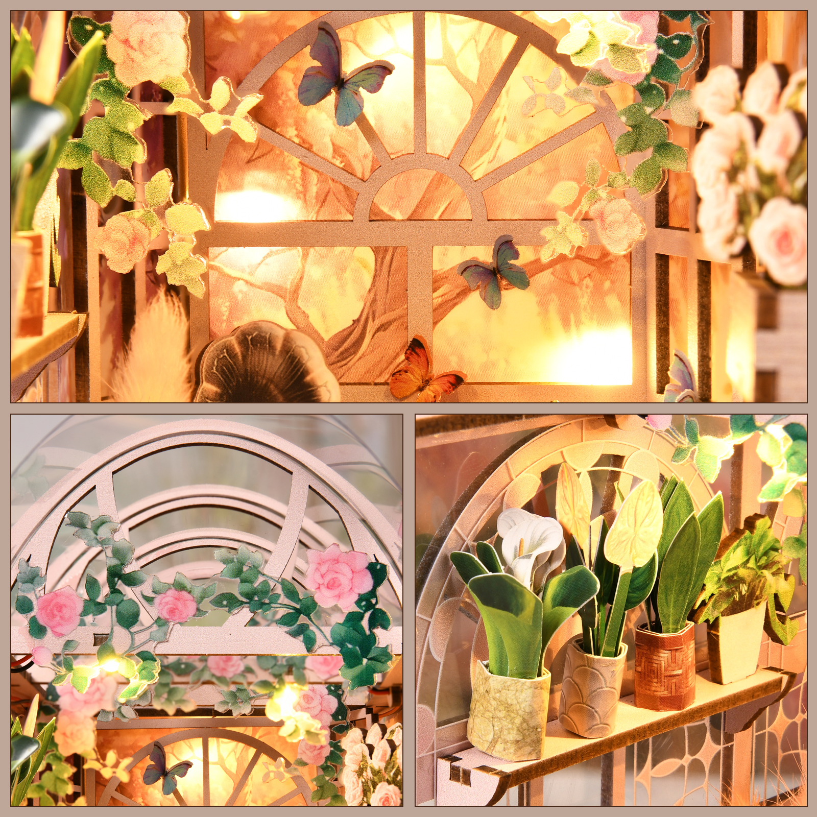 Mini Greenhouse DIY Book Nook Kit-Book Nook World