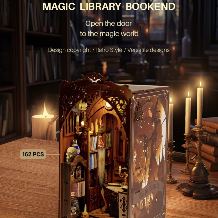 Magic Library DIY Book Nook Kit-Book Nook World